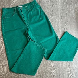 Lee Classic Fit at the Waist Green Straight Leg Jeans Size 10P
